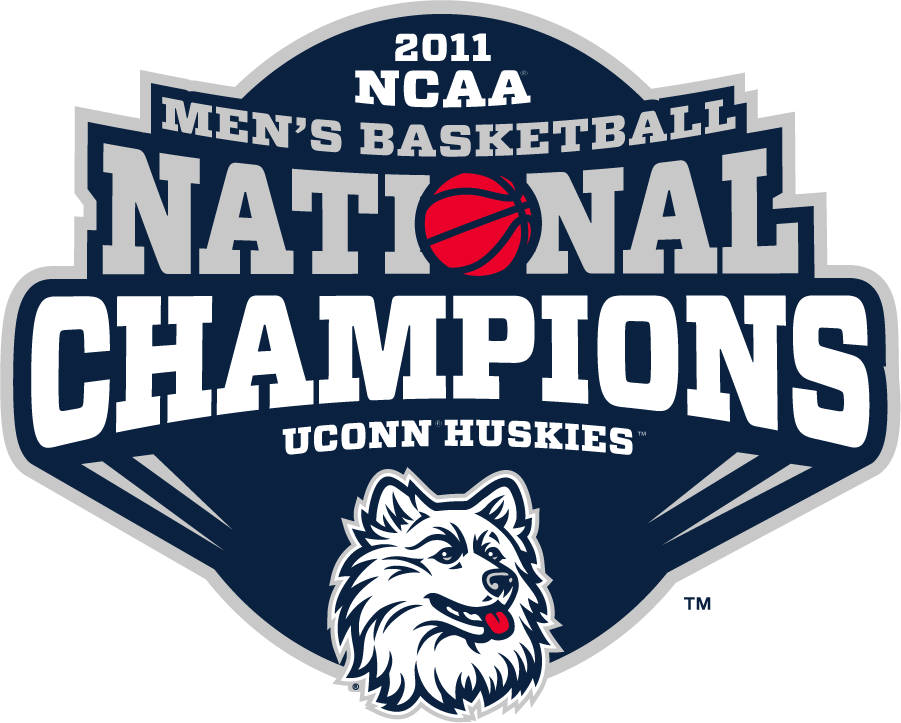 UConn Huskies 2011 Champion Logo diy DTF decal sticker